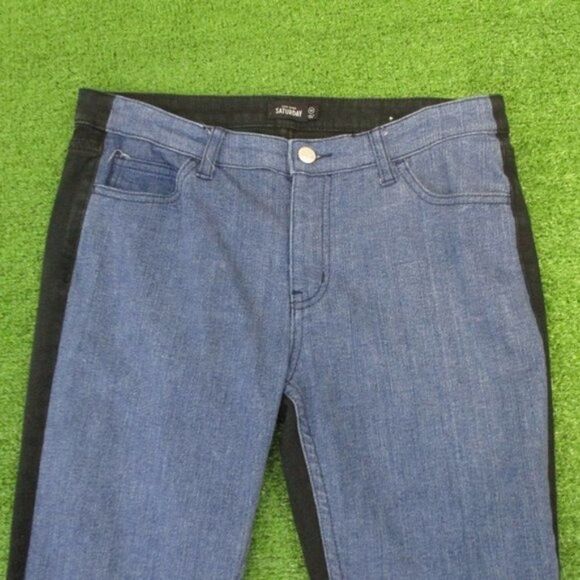 Kate Spade Saturday "The Skinny" 2-tone Jeans 29 - Picture 4 of 9